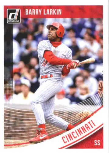 Barry Larkin baseball card from 2018 Donruss #91 with original gloss finish