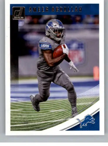 2018 Donruss #98 Ameer Abdullah football card with original gloss, Simply Sandoval