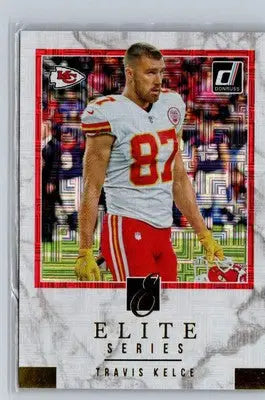 Travis Kelce football card from 2018 Donruss Elite Series The Elite Series