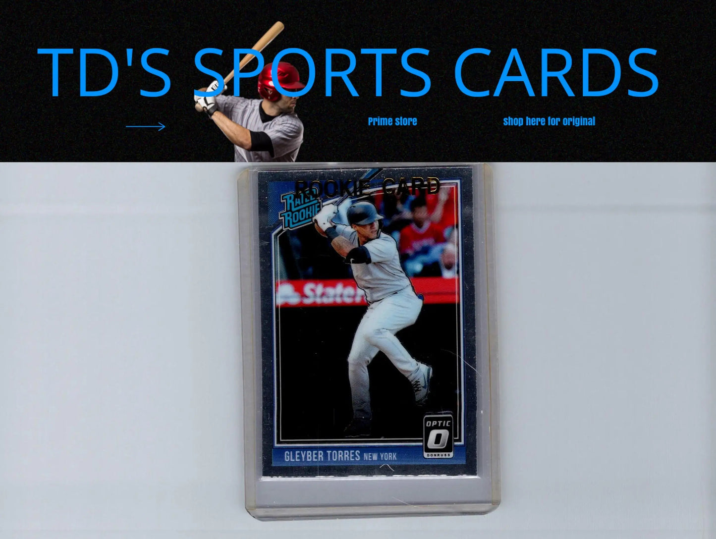 Gleyber Torres baseball card from 2018 Donruss Optic series