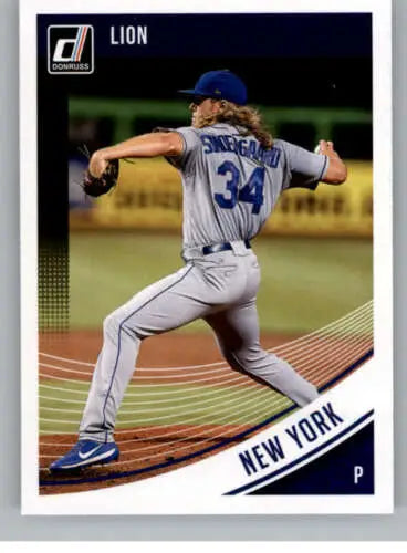 Noah Syndergaard 2018 Donruss Variations #144 baseball card with original gloss finish
