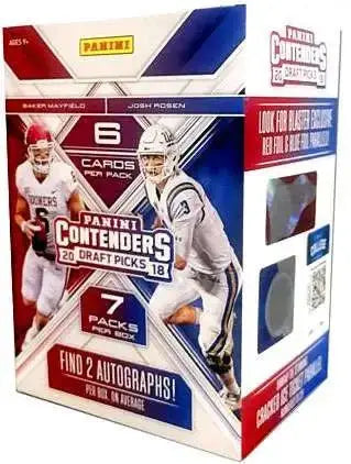 Panini Contenders Draft Picks 2018 Football Blaster Box for collectors