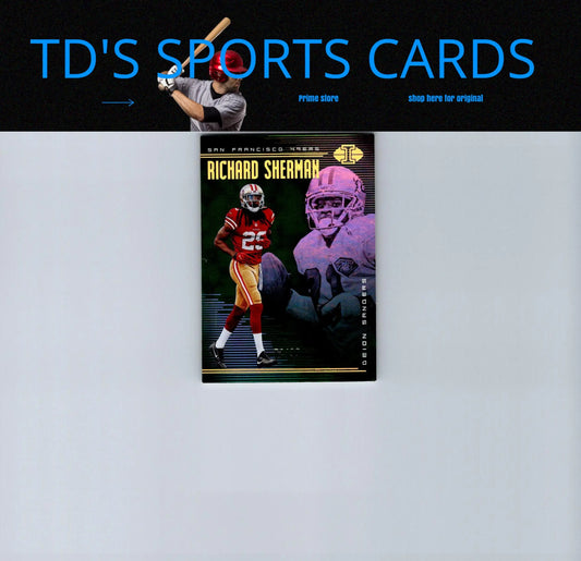 Richard Sherman football card from Panini Illusions featuring Deion Sanders