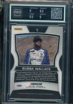 2018 Panini Prizm NASCAR Bubba Wallace #11 RC Racing Arena Club 9.5