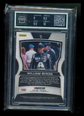2018 Panini Prizm NASCAR William Byron #31 RC Racing Arena Club 9.5