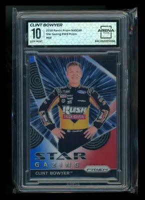 2018 Panini Prizm Star Gazing Clint Bowyer #64 RWB NASCAR Arena Club 10