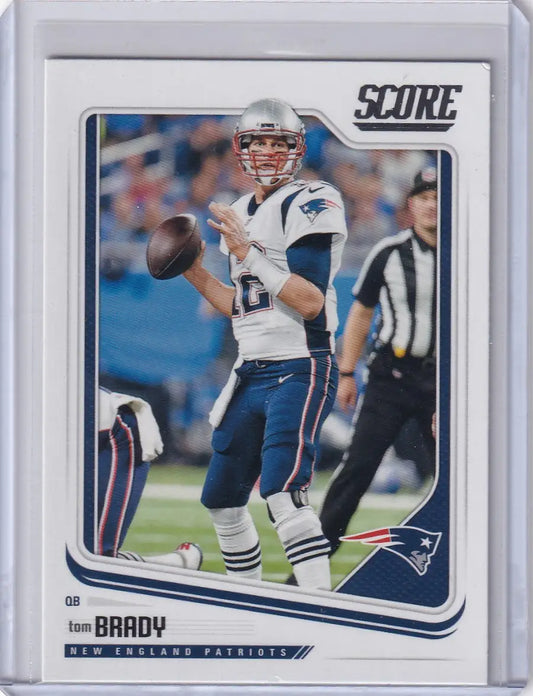 2018 Panini Score #206 Tom Brady - New England Patriots - Trading Card