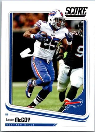 2018 Score #34 LeSean McCoy NM-MT Bills trading card with original gloss finish