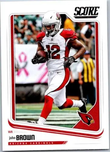 2018 Score #5 John Brown NM-MT Cardinals trading card featuring original gloss finish
