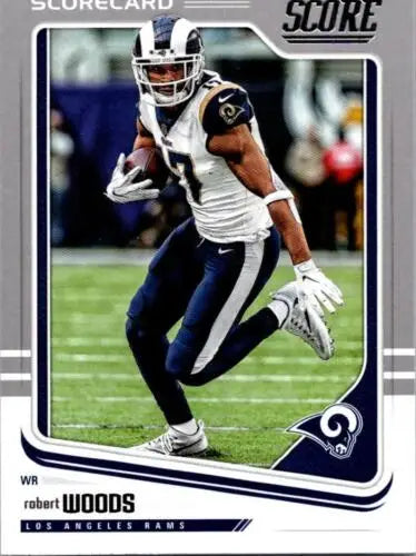 2018 Score Scorecard #171 Robert Woods NM-MT LA Rams original gloss football card