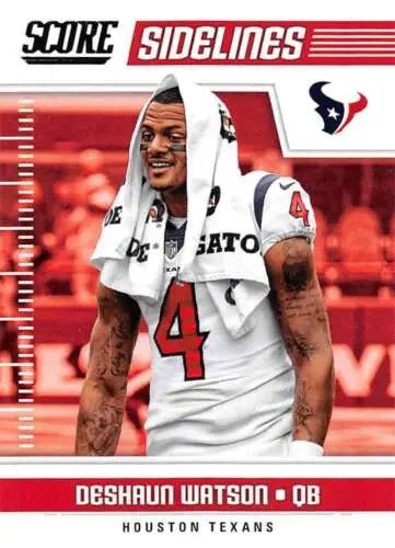 Deshaun Watson football card 2018 Score Sidelines original gloss NM-MT Texans