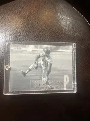 Stadium Club Sandy Koufax baseball card in protective case for 2018 Stadium Club Dodgers
