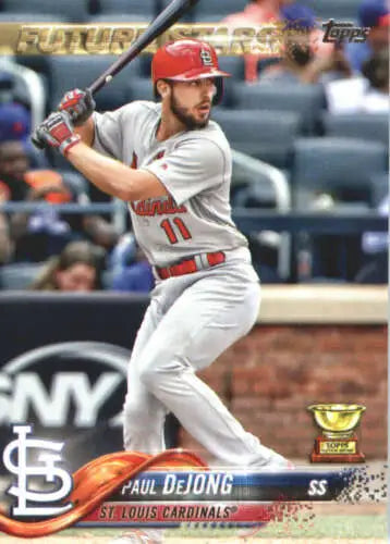 Paul DeJong 2018 Topps #462 baseball card featuring original gloss, Future Star