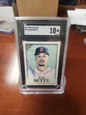 Graded Mookie Betts rookie card 2018 Topps Gallery Gem Mint 10 collectible