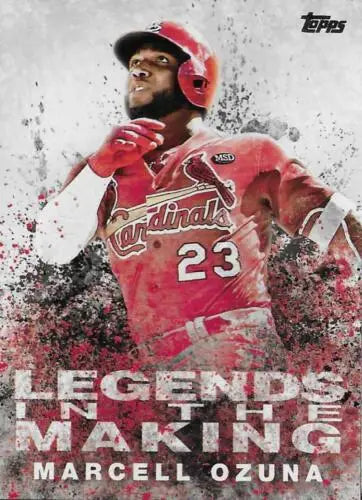 Marcell Ozuna baseball card 2018 Topps Legends in the Making original gloss NM-MT