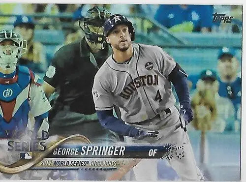 2018 Topps Rainbow Foil #154 George Springer NM-MT Astros ID:15785 - Baseball Card