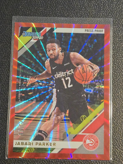 2019-20 Donruss Jabari Parker Press Proof Red Laser trading card #/99