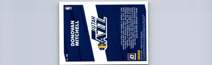 Donovan Mitchell basketball card from 2019-20 Donruss Optic My House Purple edition