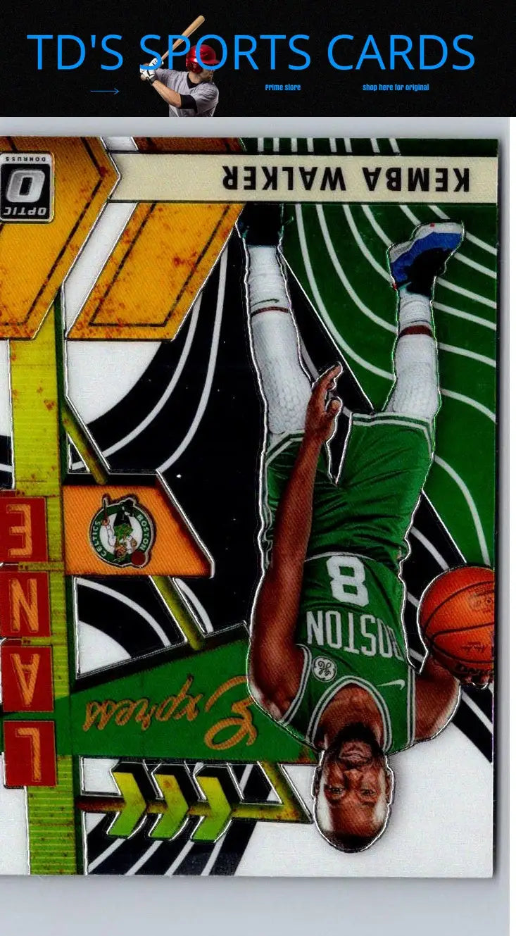 Kemba Walker basketball card from 2019-20 Donruss Optic Express Lane collection