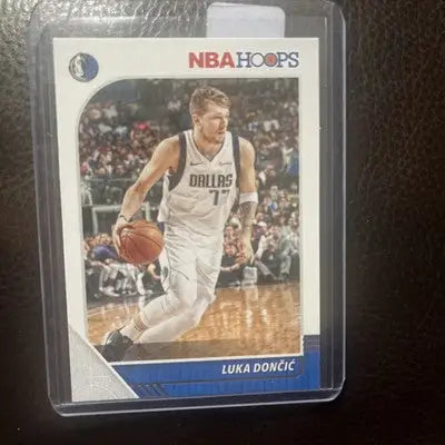 NBA Hoops Luka Dončić Dallas Mavericks basketball card from 2019-20 season