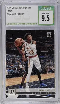 Graded Cam Reddish rookie card from 2019-20 Panini Chronicles featuring Chronicles Cam Reddish