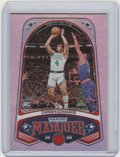 Basketball trading card of Carsen Edwards Boston Celtics in 2019-20 Panini Chronicles Marquee