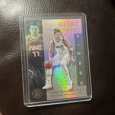 Luka Doncic basketball trading card from Panini Illusions Basketball 2019-20 series