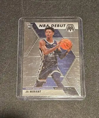 2019-20 Panini Mosaic Ja Morant NBA debut trading card Memphis Grizzlies rookie