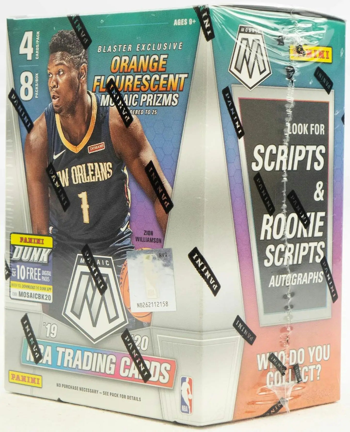 Sealed 2019-20 Panini Mosaic Basketball blaster box for USA Basketball base set
