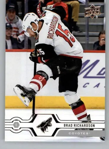 Hockey trading card of Brad Richardson from 2019-20 Upper Deck with original gloss