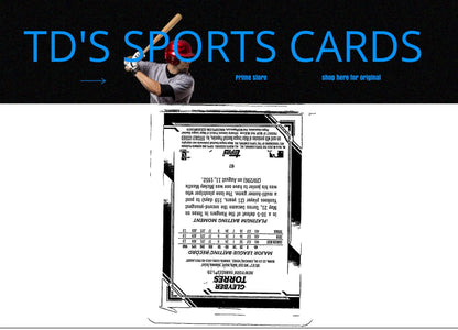 Gleyber Torres baseball card from 2019 Bowman Platinum series