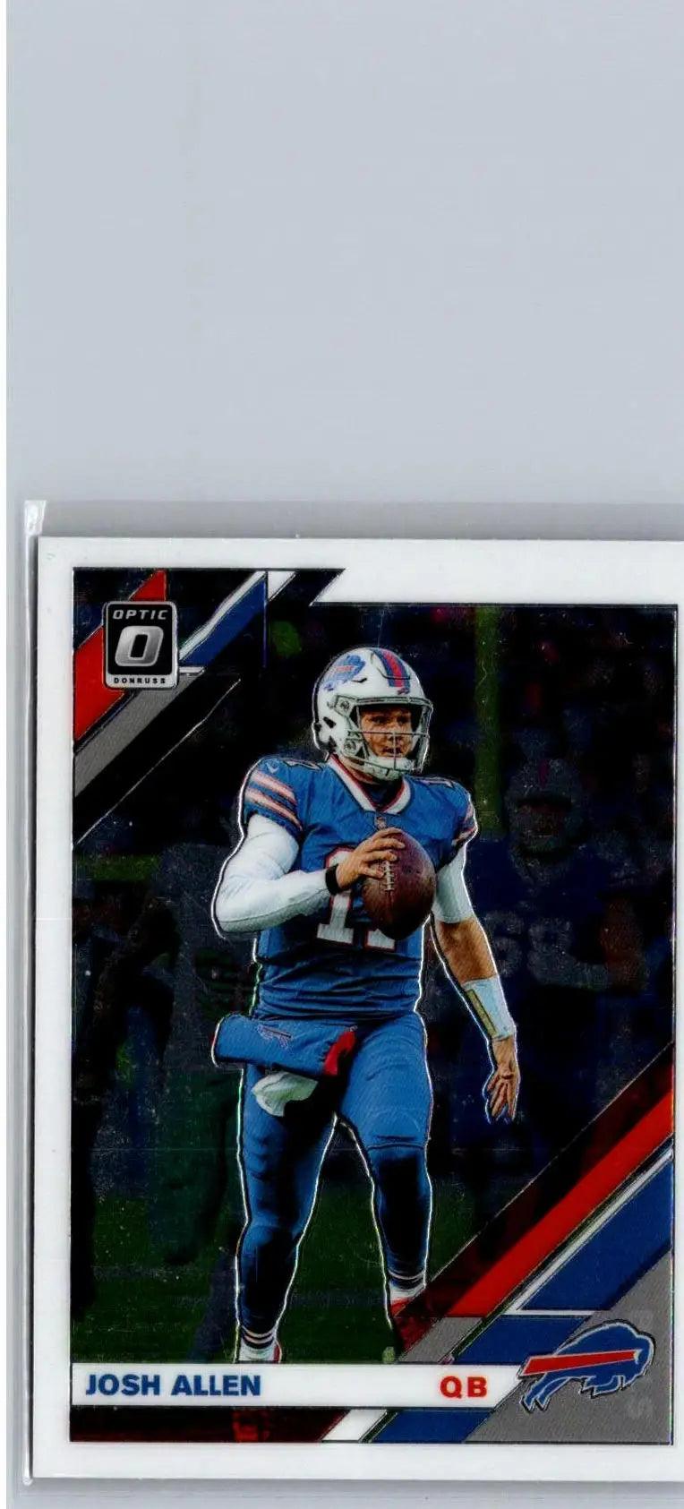 Josh Allen Panini Optic football trading card from 2019 Donruss Optic series