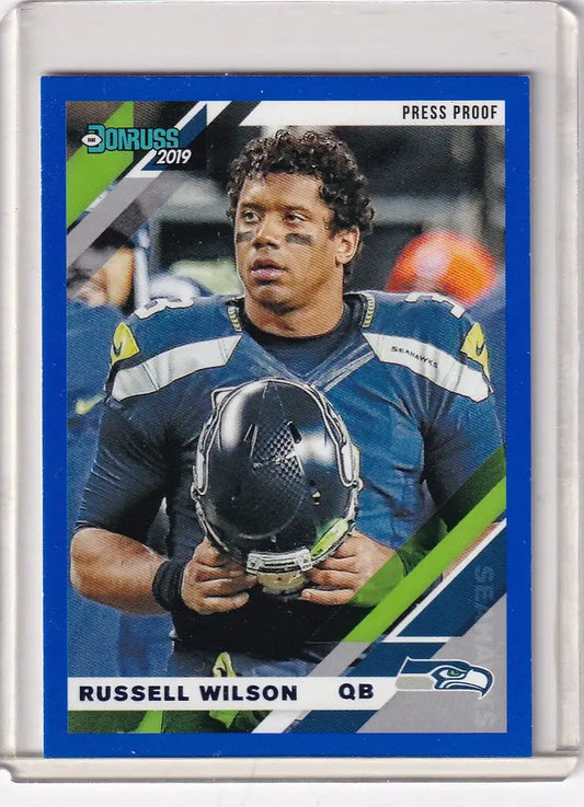 Football trading card of 227V Russell Wilson from the Seattle Seahawks