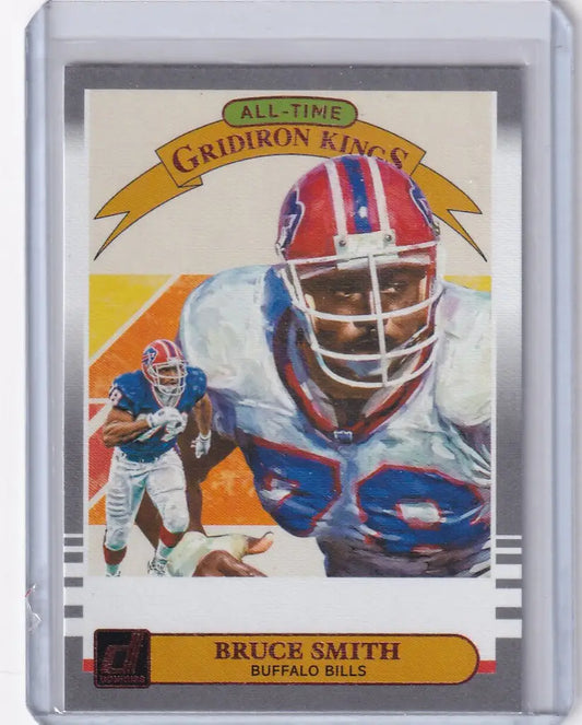 Football trading card of Bruce Smith from the Panini Donruss Gridiron series