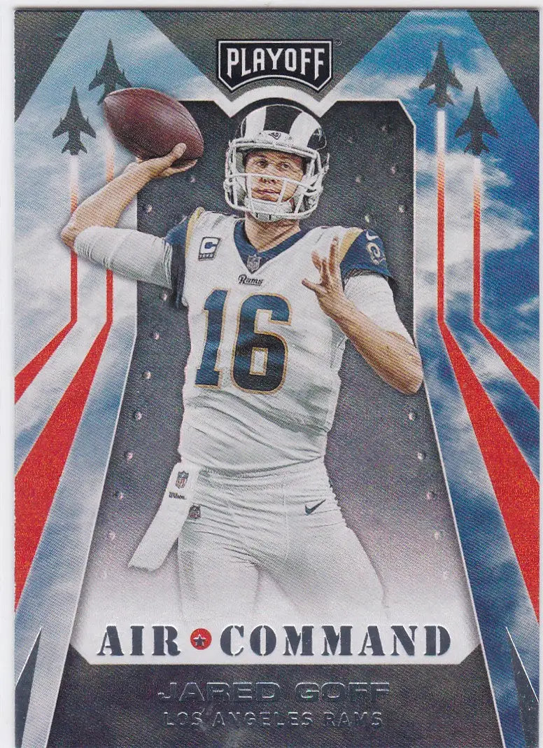 2019 Panini Playoff #18 Jared Goff Air Command Los Angeles Rams