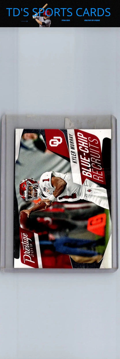 Kyler Murray football card from 2019 Panini Prestige Kyler Murray Blue Chip Recruits