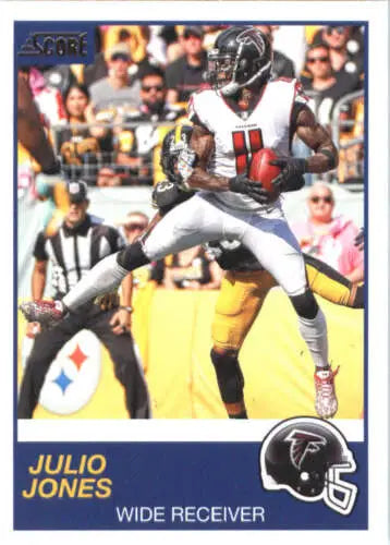 2019 Score #244 Julio Jones NM-MT Falcons original gloss football trading card