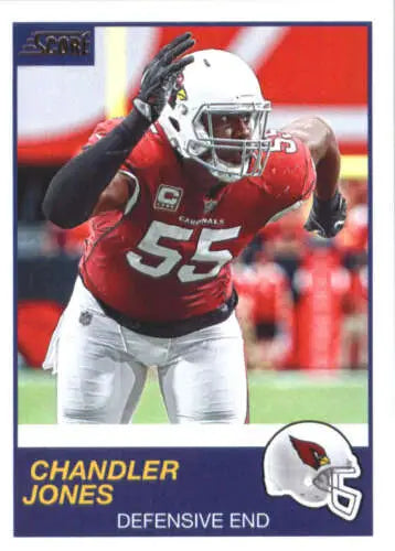Chandler Jones 2019 Score #287 football card with original gloss by Simply Sandoval