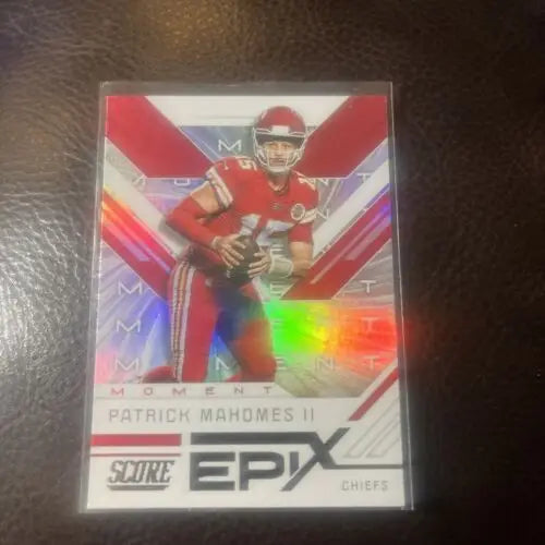 Patrick Mahomes II trading card from 2019 Score Kansas City Chiefs Foil Insert