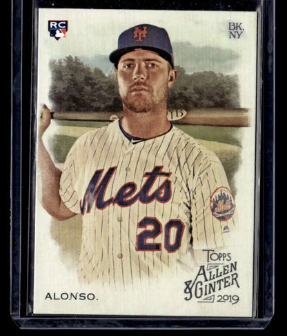 Baseball card of Pete Alonso in pinstripes, 2019 Topps Allen & Ginter NM-MT