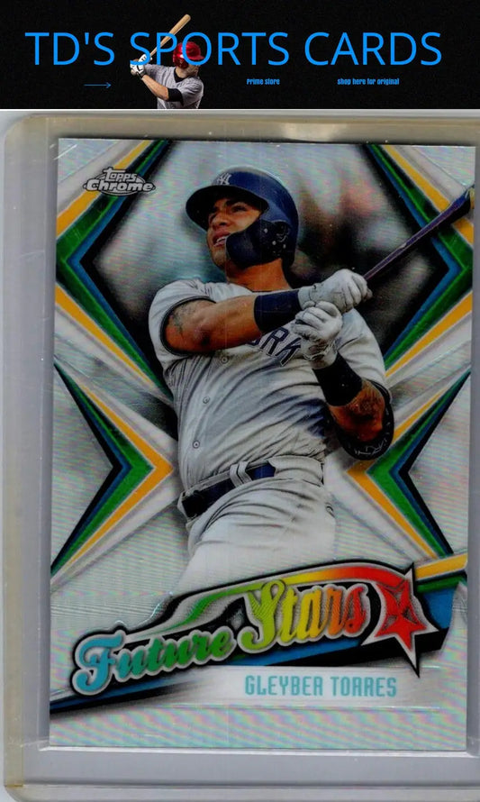 Gleyber Torres Future Stars baseball card from 2019 Topps Chrome series