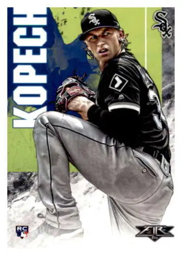 Michael Kopech 2019 Topps Fire RC Rookie Baseball Card with original gloss finish
