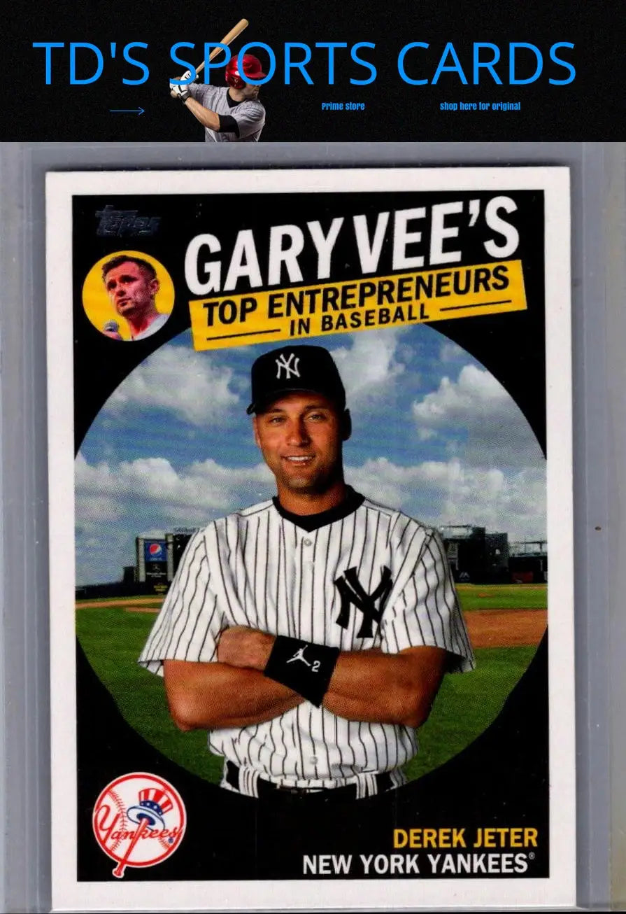 Derek Jeter baseball card from 2019 Topps #GV-9 Derek Jeter Gary Vee’s Top Entrepreneurs