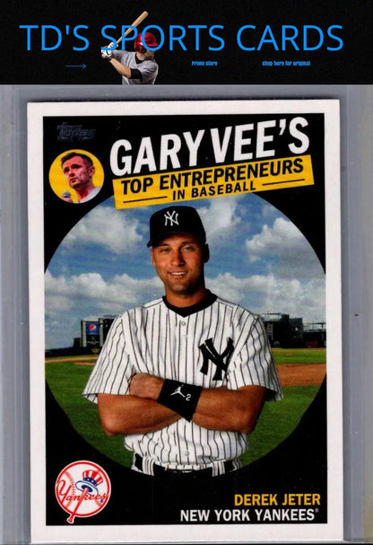 Derek Jeter baseball card from 2019 Topps #GV-9 Derek Jeter Gary Vee’s Top Entrepreneurs