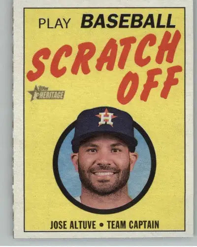 Topps Heritage 2019 Jose Altuve Scratch-Off Card with Original Gloss