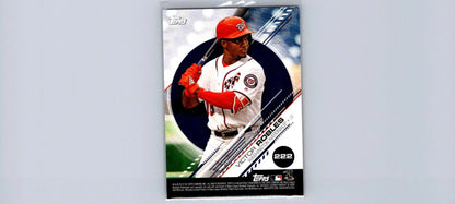 Victor Robles baseball card featured in 2019 Topps Stickers #222 Pete Alonso trading card