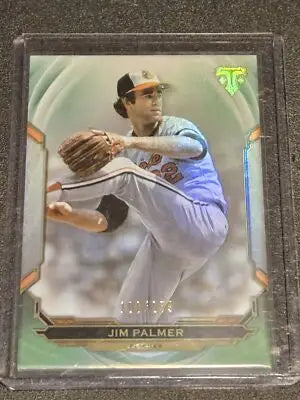 Jim Palmer baseball card from 2019 Topps Triple Threads product