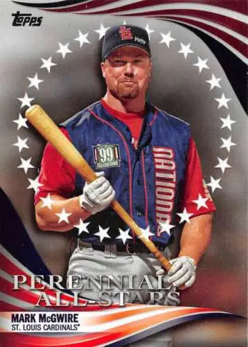 Mark McGwire baseball card from 2019 Topps Update Perennial All-Stars #PAS-26 NM-MT