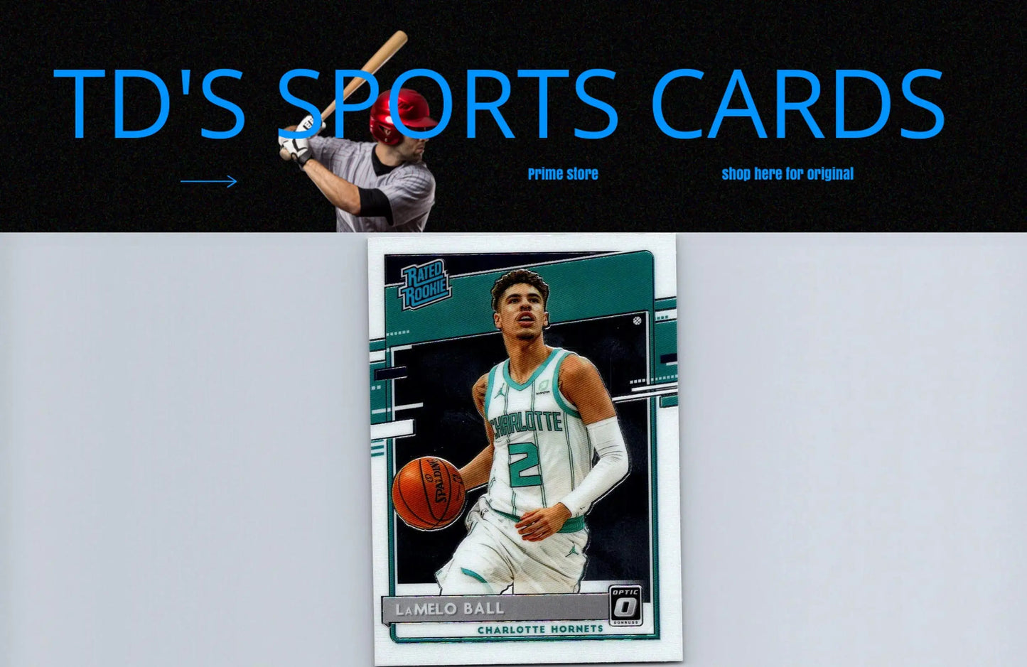 LaMelo Ball trading card from the 2020-21 Donruss Optic #153 collection