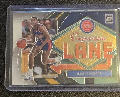 Isiah Thomas basketball card 2020-21 Donruss Optic Thomas Express Lane Holo